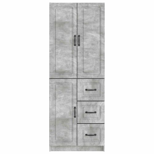 Комплект шкафове 2 pcs Бетонно сиво Инженерна дървесина