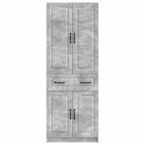 Комплект шкафове 2 pcs Бетонно сиво Инженерна дървесина