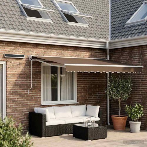 Електрически разтегателен навес Таупе 2,5 x 2 m