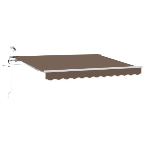 Прибираща се тента Таупе 500 × 300 cm Полиестер