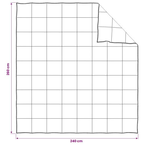 Комплект завивки 2 бр. 240 х 260 см Лято 150 gsm Бяло