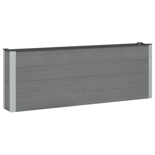 Градинска повдигната леха 2 бр. Черно 200 x 30 x 72 см