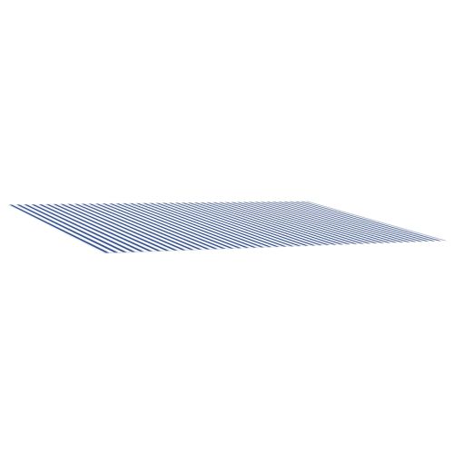 Резервен плат за тента Синьо и бяло 450 × 300 cm Полиестер