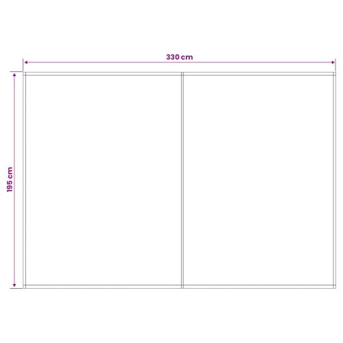 Резервен плат за тента Антрацит и бяло 350 x 200 cm Полиестер