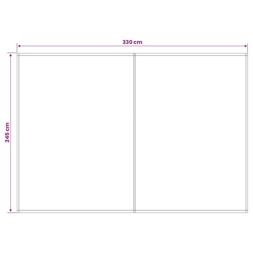 Резервен плат за тента Бяло 350 x 250 cm Полиестер
