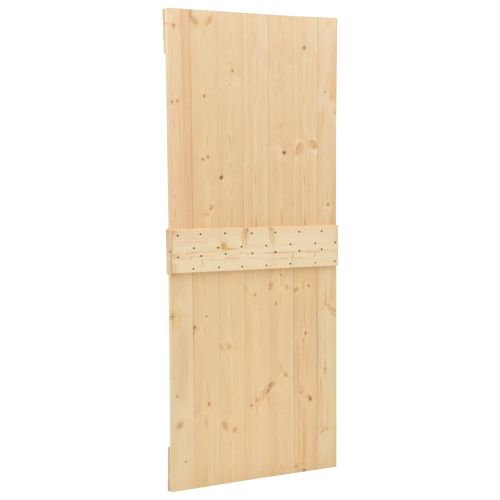 Преплъзваща се врата 80 x 210 cm Масивна борова дървесина