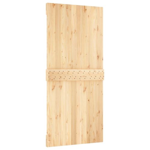 Преплъзваща се врата Естествено и черно 95 x 210 cm