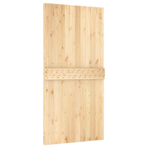 Преплъзваща се врата Естествено и черно 100 x 210 cm