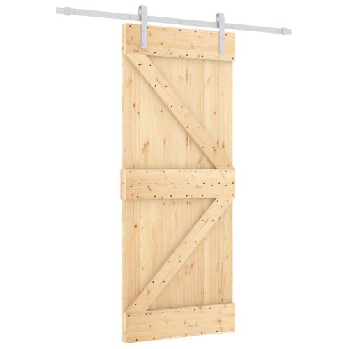 Преплъзваща се врата Естествено и бяло 80 x 210 cm