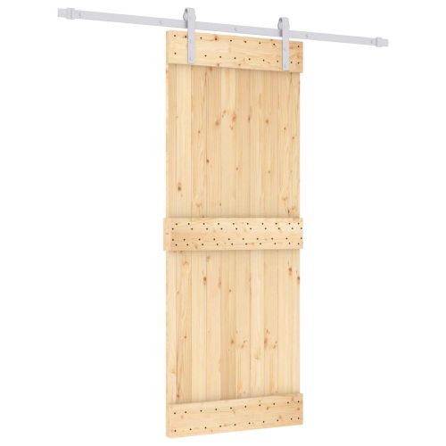 Преплъзваща се врата Естествено и бяло 80 x 210 cm