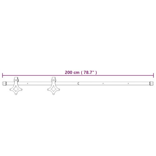 Преплъзваща се врата 85 x 210 cm Естествено и бяло