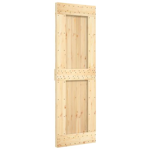 Преплъзваща се врата 70 x 210 cm Естествено и бяло