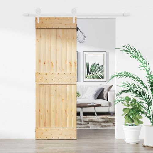 Преплъзваща се врата Естествено и бяло 70 x 210 cm