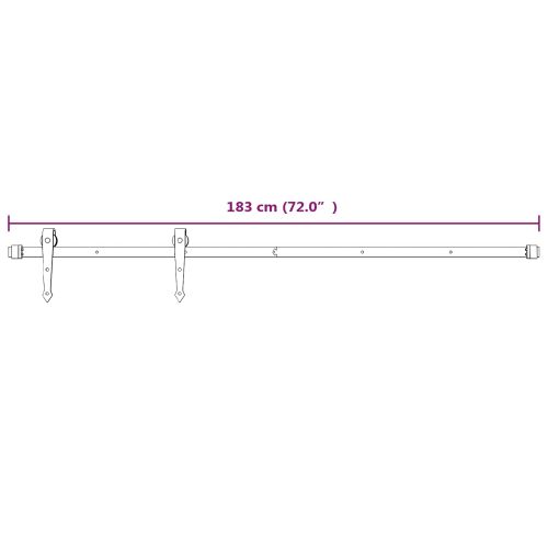 Преплъзваща се врата 80 x 210 cm Естествено и бяло