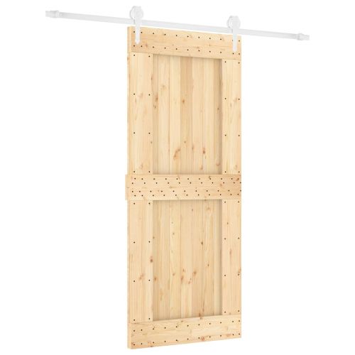 Преплъзваща се врата Естествено и бяло 85 x 210 cm