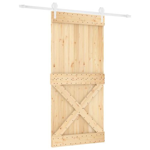 Преплъзваща се врата Естествено и бяло 95 x 210 cm