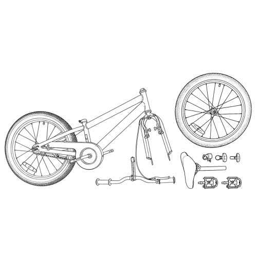 BMX Велосипед 20 инча за деца над 9 години Тъмен син