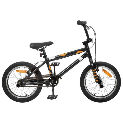 BMX Велосипед 16 инча за 5-8 години Черно