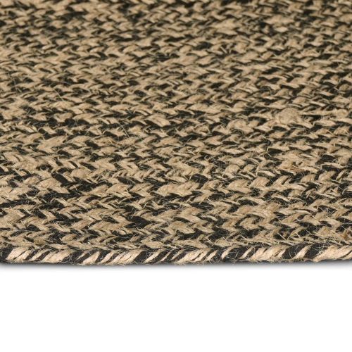 Килим за площ Естествено и черно 80 x 200 cm юта