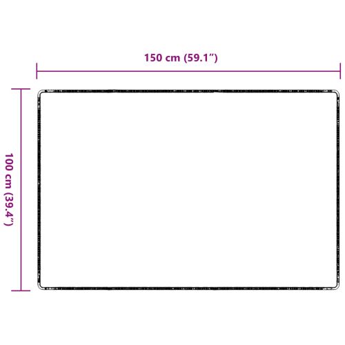 Килим пътека Антрацит 100 x 150 cm 100% Полипропилен