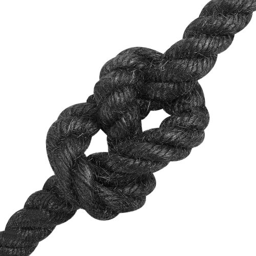 Въже от юта 12 mm Черно 100% Тоса юта
