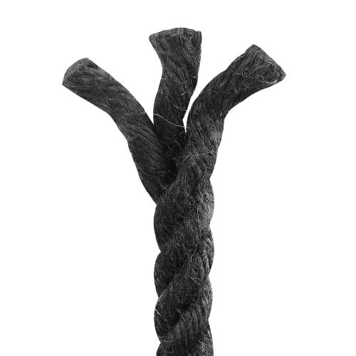 Въже от юта 12 mm Черно 100% Тоса юта