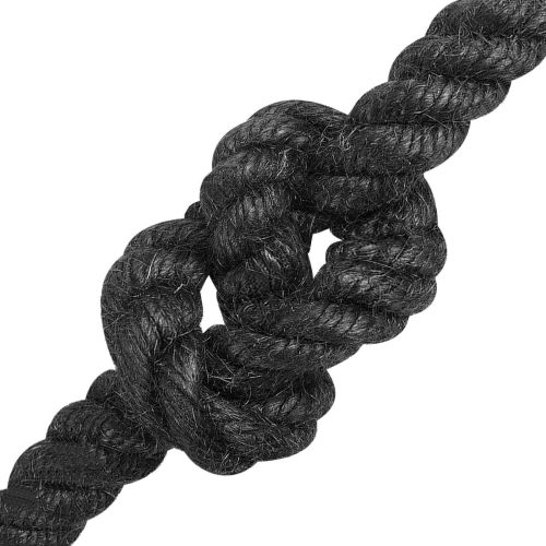 Въже от юта 14 mm Черно 100% Тоса юта