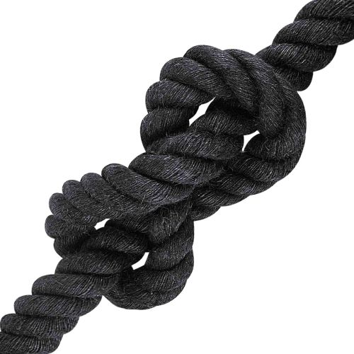 Въже от юта 30 mm Черно 100% Тоса юта