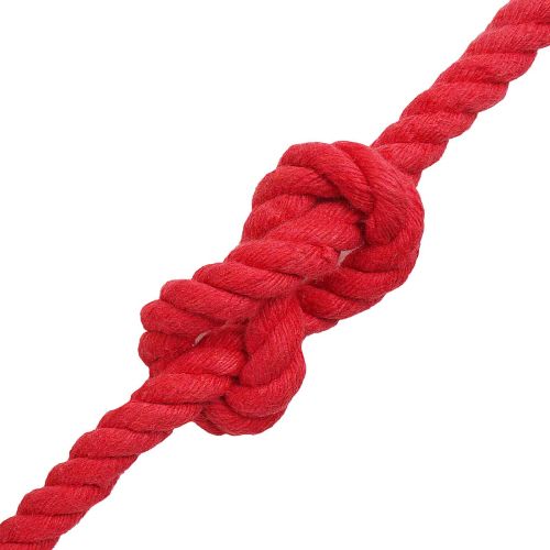 Памучен канап 12 mm 50 m Червено 100% Памук