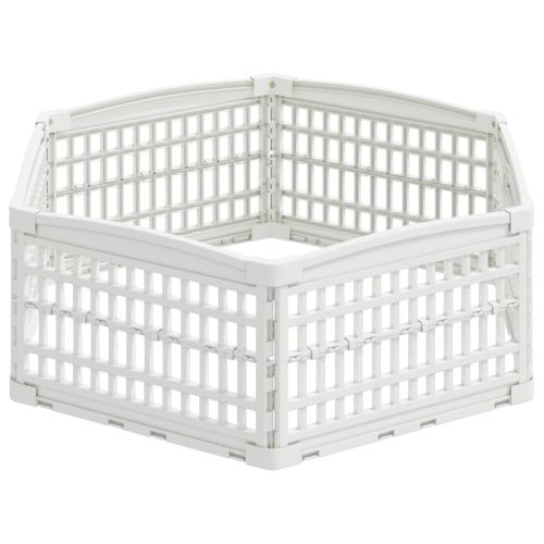 6 панелна играчка за кучета 122 x 106,5 x 40 см Пластмаса Бяло
