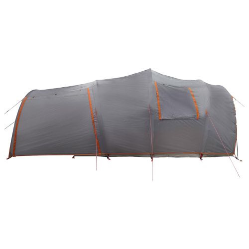 Тунелна палатка с покрив Сив и оранжев 370 x 275 x 210 см
