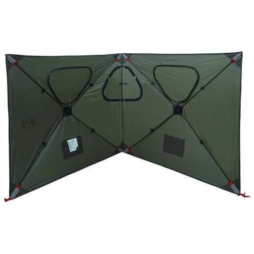 Ловна шатра 145 x 145 x 150 см Военнозелено Полиестер и стомана