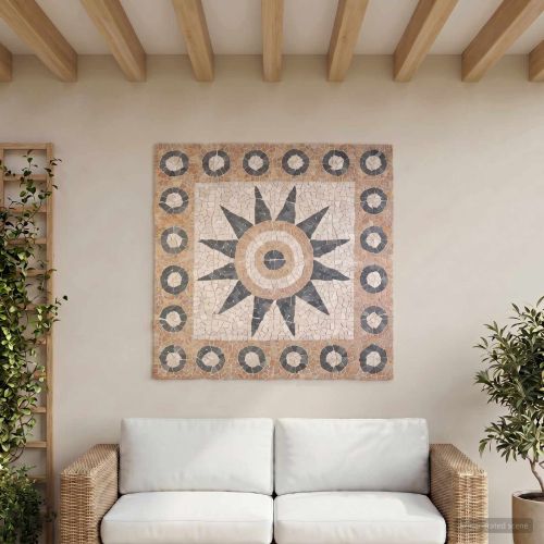 Мозайка с цветен модел Многоцветен 120 x 120 cm Мрамор