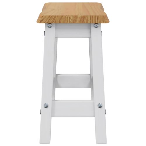 VidaXL Бар стол EKAI 2 pcs Бяло 40 x 29 x 45,5 см