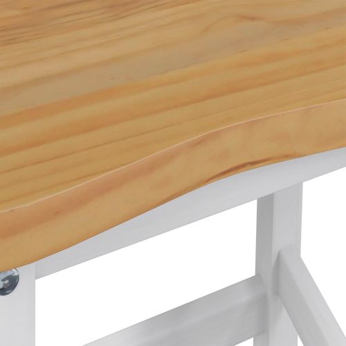 VidaXL Висок бар стол EKAI 2 pcs Бяло 40 x 29 x 63 см