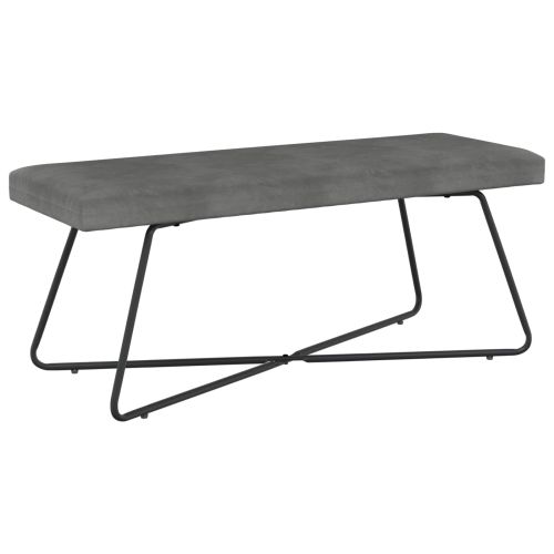 Пейка Тъмносиво 110 x 40 x 45 cm Кадифе