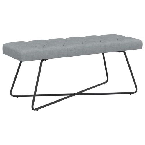 Пейка с копчета Светлосиво 110 x 40 x 46 cm Текстил