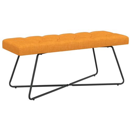 Пейка с копчета Тъмен жълт 110 x 40 x 46 cm Текстил