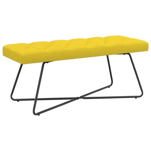 Пейка с копчета Светло жълто 110 x 40 x 46 cm Текстил