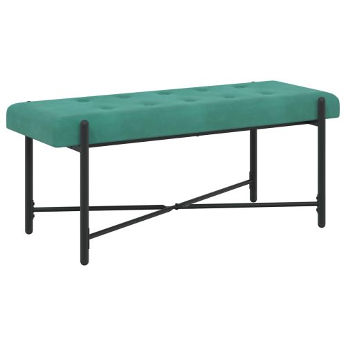Пейка с копчета и възглавници Тюркоаз 110 x 40 x 46 cm Кадифе