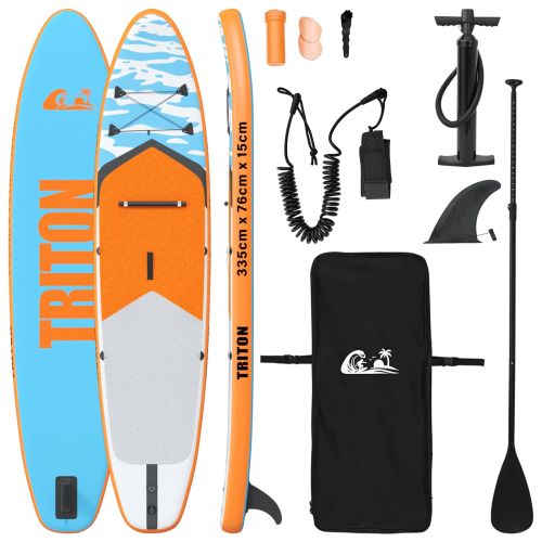Надуваема дъска за Paddle Board TRITON 335 x 76 x 15 см Синьо