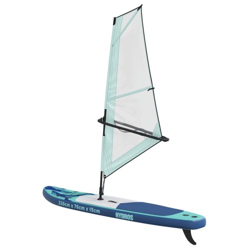 Надуваем SUP борд с платно HYDROS 330 x 76 x 15 см Тюркоаз за