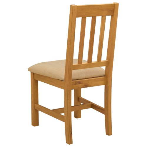 Трапезен стол VENLO 2 pcs Масивен дъб Бежово 45 x 53 x 92 см