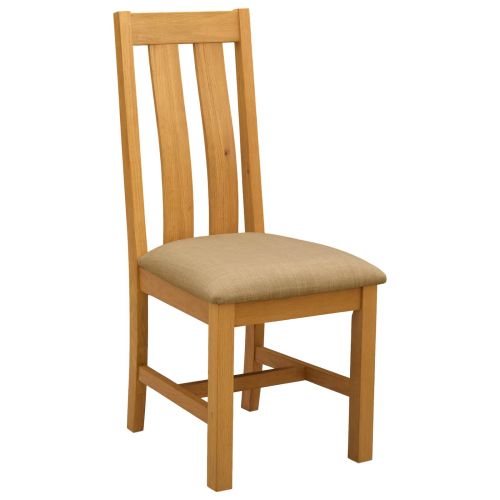 Трапезен стол 2 pcs Масивен дъб Бежово 45 x 54 x 100 см