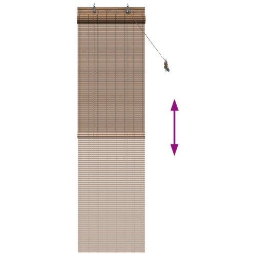 Ролетна щора Кафяво 50 x 220 см Бамбук