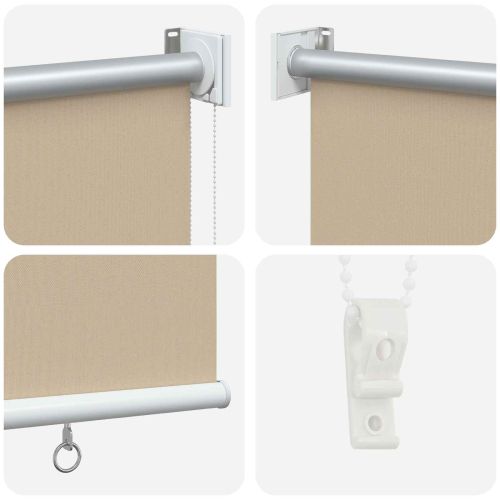 Щора за открито с UV защита Бежово 125 x 140 см (Ш x В)