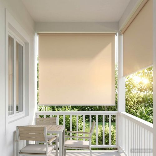 Щора за открито с UV защита Бежово 145 x 140 см (Ш x В)