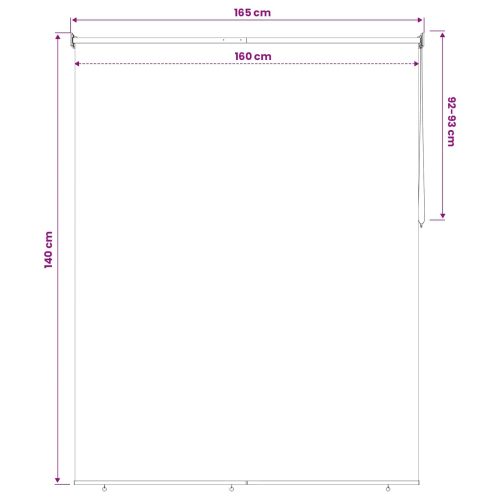 Щора за открито с UV защита Черно 100 x 230 см (Ш x В)