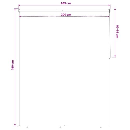 Щора за открито с UV защита Черно 100 x 230 см (Ш x В)