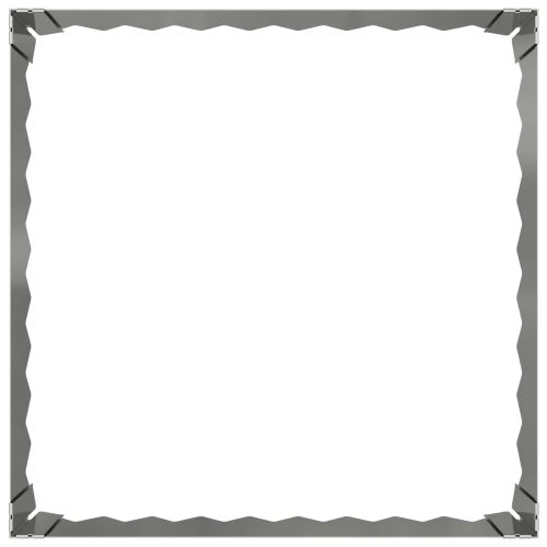 Ограда за трева 4 бр. 60 x 60 x 20 см Стомана Сребристо